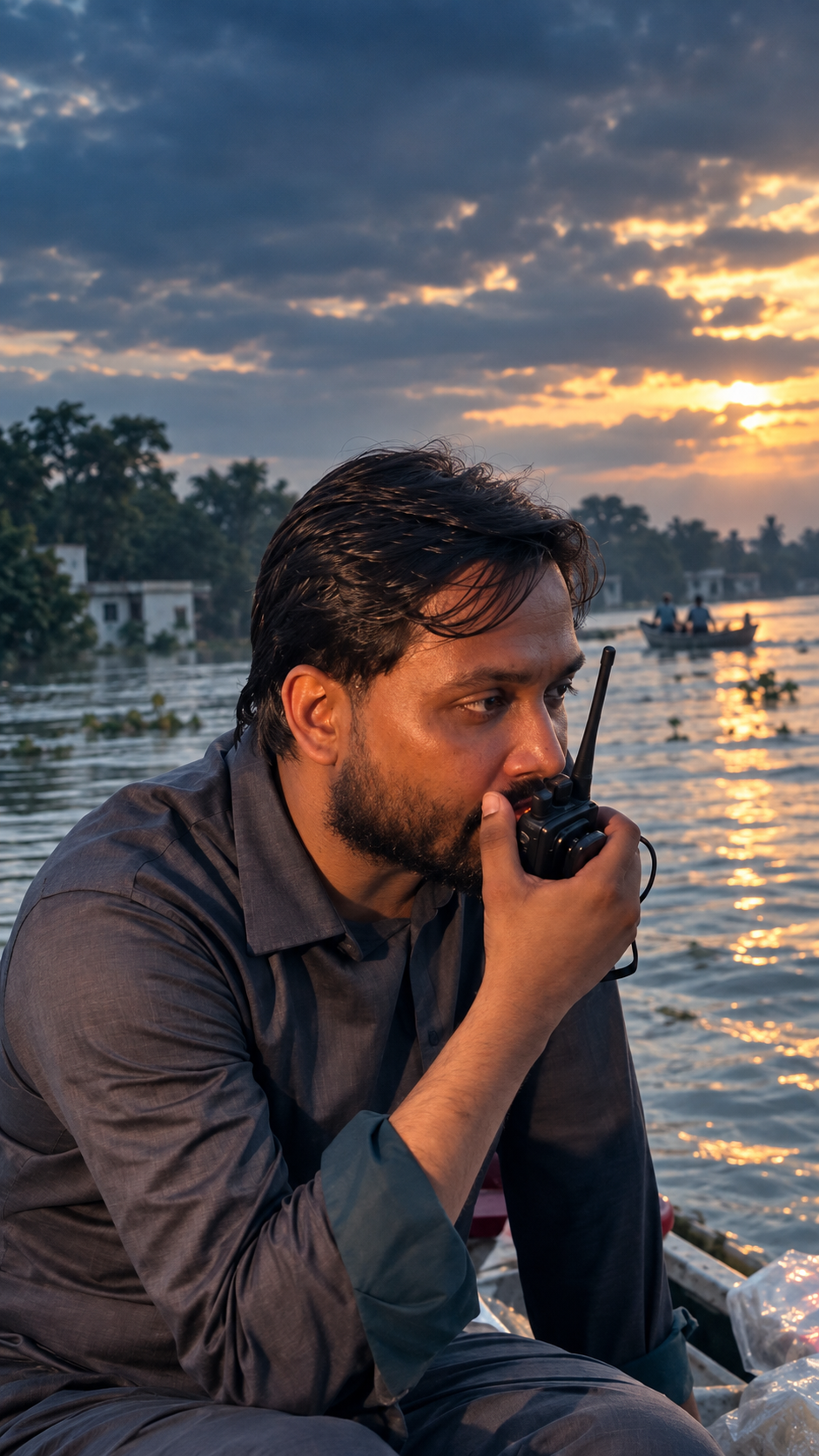 Khan Sir participating in Bihar flood relief