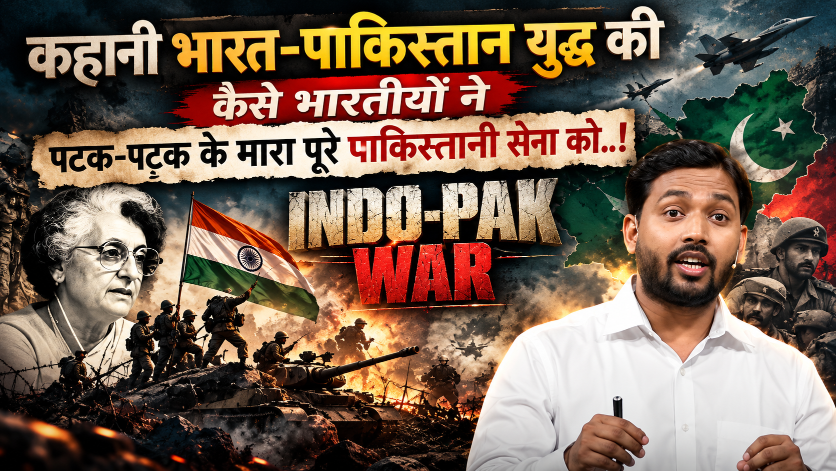 कहानी भारत पाकिस्तान युद्ध की: कैसे भारतीय सेना ने पटक पटक के मारा पाकिस्तानियों को देखिए